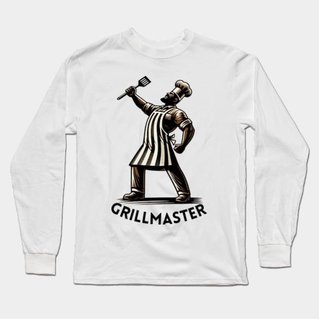 Grillmaster! Long Sleeve T-Shirt by Desert Owl Designs